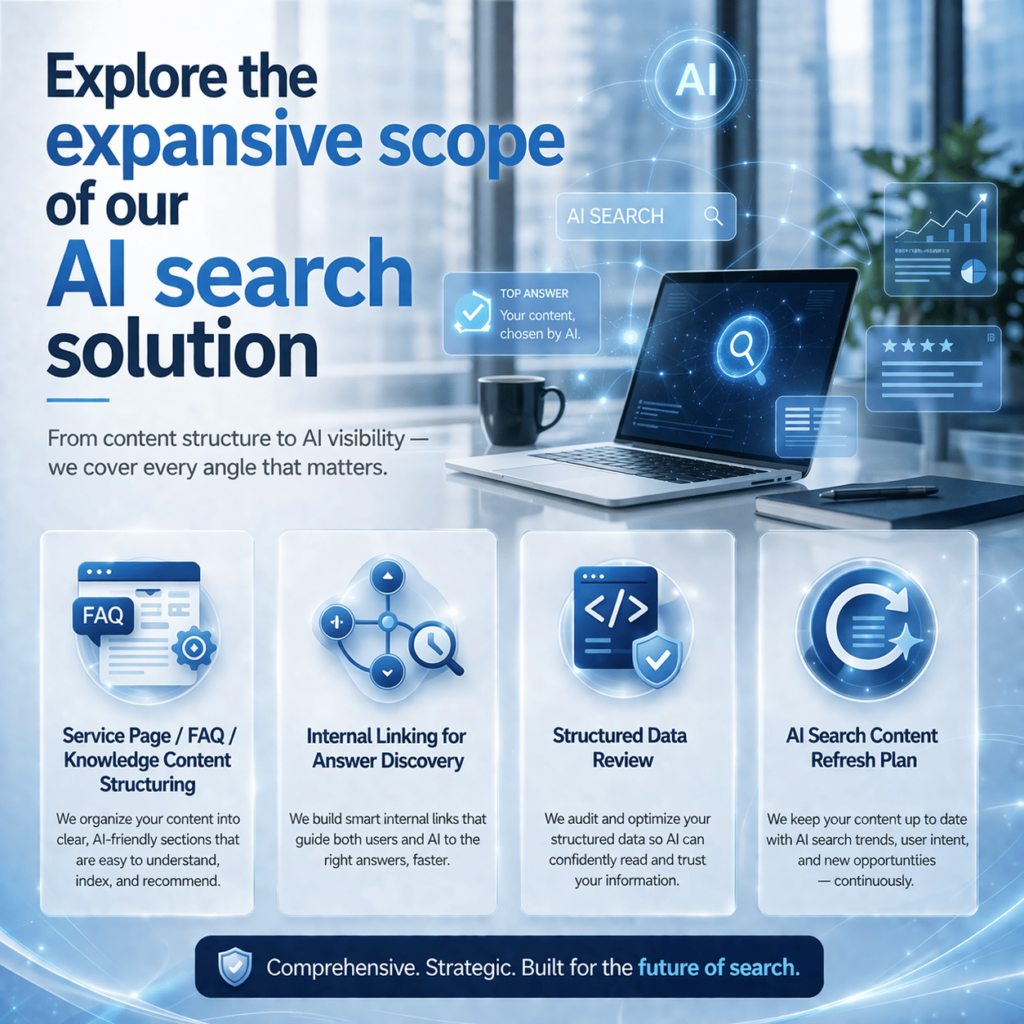 Explore the expensive scope of our AI search solution2